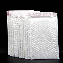 100 stks White Mail Bags 15 * 20 + 4 cm Bubble Cushioning Wrap Envelop Self Seal Kussen Wraps Mailing Tas Enveloppen Gevoerde Poly Mailer Packing Bag-S