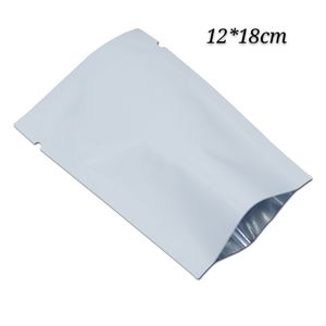 100 stks Wit Vacuüm Open Top Verpakking Zakken Voedsel Grade Heat Seal Mylar Package Bag Geschenken en Speelgoed Pack Pouches Pouch met Tear Notch