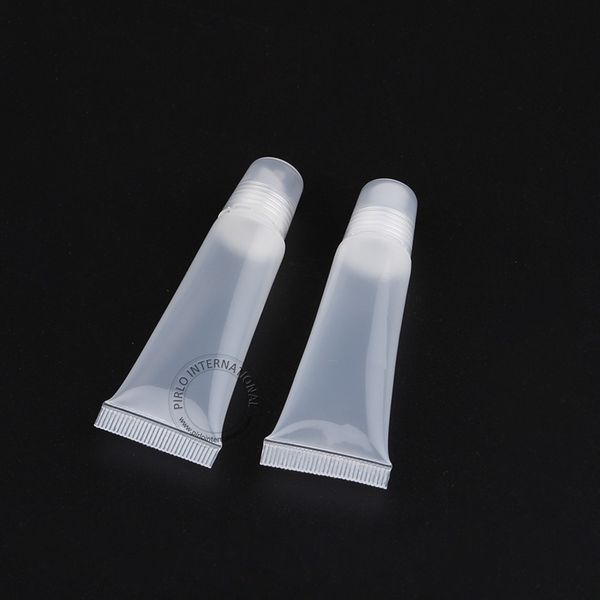 100 pièces en gros 8 ml/8g vide en plastique rouge à lèvres Tube souple compressible PVC baume à lèvres tuyau échantillon bouteille cosmétique emballage