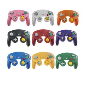 100 pièces poignée de jeu filaire manette de jeu choc bâton JoyPad Vibration pour contrôleur NGC viennent prix d'usine