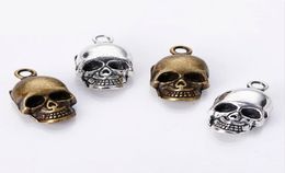 100pcsbag Bronze argenté ancienne 2012mm Squelette Skull Charms Pendants Bijoux de créateurs Bracelet Collier Accessoires 9006653