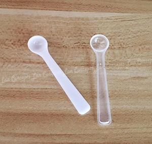 100pcslot 025g Micro Medición Spoon 025 Gramo de plástico SCOOP 05ML Herramienta de medida 70x14x7mm 1772728