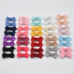 100 Stuks Lot 1.4 Inch Mini Grosgrain Strik Haar Clips Tiny Bow Haarspelden Voor Kinderen Baby Meisje Haaraccessoires 240327