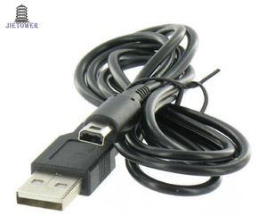 100pcslot 12m zwart voor Nintendo 3DS DSI NDSI XL LL Data Sync Charing USB -kabel Loodlader2841886