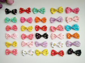 100pcslot 14inch imprimer des cheveux de fleurs arcs clips ruban Barrettes épingles à cheveux pour les adolescents pour bébés filles