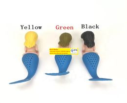 100pcslot 2018 Nieuwe Mermaid Infuser Silicone Tea Strainer Teapot Filter Thee Bags Drinkware Tool