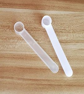 100 pcslot 2 ml lepel 1G Plastic Meten schep schep 1 gram Meetgereedschap 91154125 mm Wit en doorzichtigheid voor optie 4355645