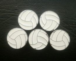 Lote de 100 unidades de abalorios deslizantes deportivos de voleibol de 8mm aptos para pulsera de cuero diy de 8MM joyería de moda 1575212