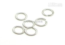 100pcslot 925 Sterling Silver Open Jump Ring Rings Accesorio para joyas de joyería de artesanía de bricolaje W50089305602