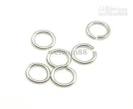 100pcslot 925 Sterling Silver Open Jump Ring Rings Accesorio para joyas de joyería de artesanía de bricolaje W50089806185