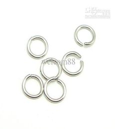 100pcslot 925 Sterling Silver Open Jump Ring Rings Accesorio para joyería de diy Joyería W50081425793