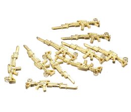 100pcslot 95445mm Metal Gun Charms Pendants pour bricolage Bijoux Artisanat à la main Fouilles Wholesael1462669