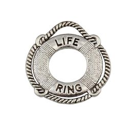Lote de 100 colgantes de plata antigua con forma de anillo de vida para hacer joyas, pulsera, collar, accesorios DIY 218x235mm A4185163177