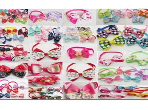 100pcslot Big Fashion Dog Apparel Pet Pet Cat Coucts Bow Ties Necclues Bowknot Dog Products Products mixtes Ly032129660