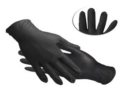 100pcSlot Black Latex Gants de nitrile jetable WorkRubbergardenkitchendishwashing Home Nettoying Hands Products1663239