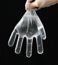 100pcslot gants jetables PE jardin barbare gants en plastique multifugence des restaurants accessoires de cuisine 7734265