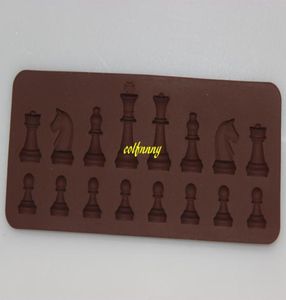100pcslot rápido nuevo molde de ajedrez internacional moldes de chocolate de pastel de fondant para hornear a la cocina7522824