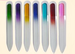 100 pcslot rapide plus récent coloré verre limes à ongles Durable cristal fichier ongles tampon ongles Care9762406