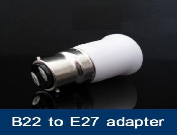 100 pcslot Fedex B22 à E27 adaptateur Led halogène CFL lampe E27 à B22 adaptateur BC à ES adapter9318629