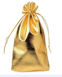 100pcslot gold couleurs bijoux emballage afficher les sacs de sachets pour femmes cortège de mode bricolage W389857745