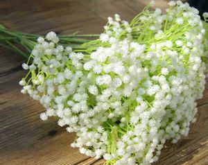 100pcslot Gypsophila Silk Baby Bread Artificial Fake Silk Flowers Plant Home Wedding Party Home Decoratie 1577023