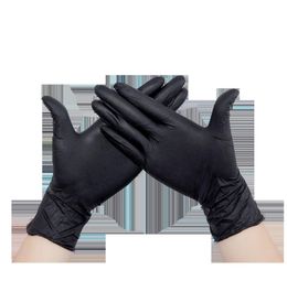 100 pcSlot Mechanische handschoenen Nitrilpoederhandschoenen Huishoudelijke reiniging Was Was Black Laboratory Nail Art Antistatische handschoenen 20102352814