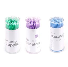 100pcSlot Microbrushes Wegwerpmake -upborstels Individuele wimperverwijderingsgereedschap SUIB MICROBORSTELS EYELASH Extension Tools8815957