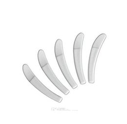 100pcslot Mini Cosmetic Spatule Scoop Disposable White Spatule 50mm Plastique SP5441198