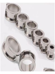 100 pcSlot Mix 210 mm goedkope sieraden zonder stalen schroef oorstekker Clees Tunnel Piercing Body sieraden 9mgx01564399