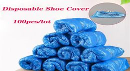 100pcslot couvre-chaussures jetables couvre-chaussures anti-poussière chaussures antidérapantes couverture imperméable antidérapant chaussons pour ménage 3174623