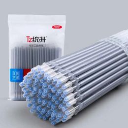 100 Stuks Zilver Stof Leer Marker Textiel Inkt Refill Patchwork Markering Pen 08mm Uitwisbare Wasbare Handvat 240229