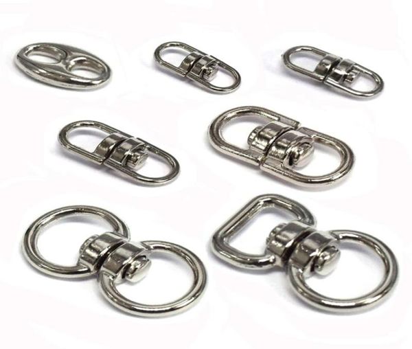 100pcslot Silver Metal Swivel Hook Clasp CLAP CLAY CLAINS Connecteurs Connecteurs de Lanyards Paracord Sac à main Pièces 4849249