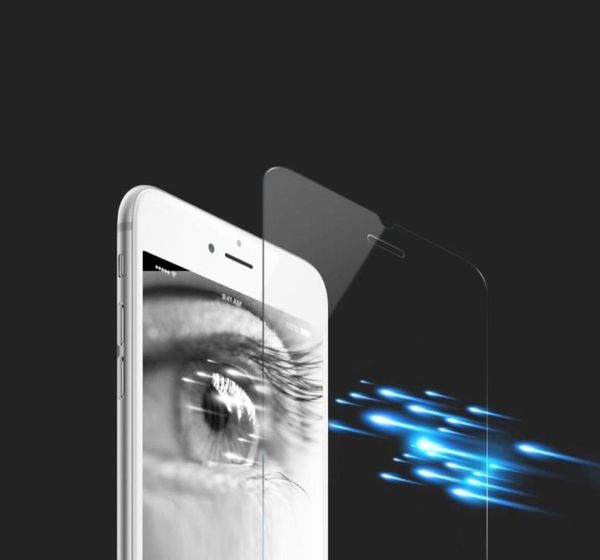 100pcslot calidad superior ultrafino 03mm 9H protector de pantalla de vidrio templado frontal para iPhone 5 5G 5S película antirotura Shiping4721190