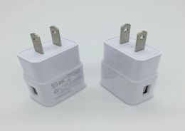 100PCSLOT USB Lader 5V 2A AC Travel Home Charger Adapter US EU Plug voor universele smartphone android phone3565438