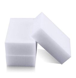 100 pcslot witte magie gum spons verwijdert vuilzeeproeprol voor alle soorten oppervlakken Universal Cleaning Sponge Home Au6457057