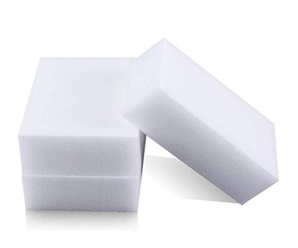 100pcslot White Magic Eraser Sponge élimine les débris de racaille de savon de saleté pour tous les types de surfaces Sponge de nettoyage universel Home Au8398340