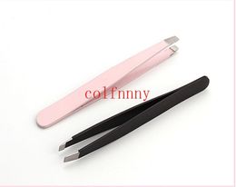 100pcslot femme Lady HEEBROW Eye Brow Twezers Repose en acier inoxydable Beauty Slant Tool Tool5694868