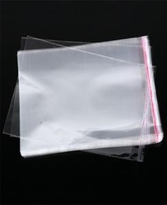 100 pcsLots refermables Cellophane OPP Poly sacs épais clair vêtements paquet de vêtements sac de rangement enveloppe cadeau Wrap5082901
