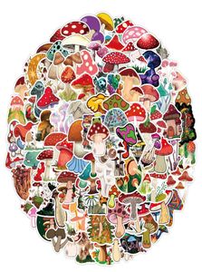 100pcspack Colorful Myx Mushroom Vinyle Autocollant Autoripues étanches pour la bouteille d'eau Planificateur d'ordinateur portable Scrapbook Skateboard BO5158753