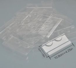 100pcspack Pouiers de cils transparents en plastique entier pour cils Boîte d'emballage pour cils Cils 3D Mink Eyellashes Portez-vous insert pour eyelas406262808566