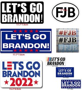 100pcsset 3x7 inch Lets Go Brandon 2024 Cartoon Biden I DID That Waterdichte stickers Stickers voor bagage Diy laptophoes Decorativ2485676