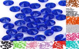 100pcsset 45 mm de manualidades de boda de 45 mm Diamond Confetti Dispatters Clear Crystal Events Accesorios festivos SS16 4045MM6174135