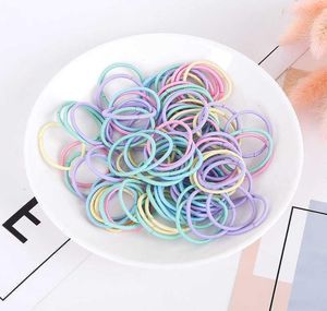 100pcsset Children Girls Bands Candy Color Color Peinece Colorido Básico de goma simple Scrunchies elásticos Accesorios para el cabello9147538