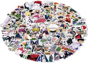 100 pcsSet Hunter x Hunter Nieuwe anime kleine waterdichte stickers voor doe -het -zelfsticker op koffer bagage laptop fiets skateboard CAR6730875