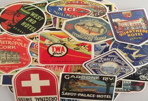 100pcsset Retro Style Travel EL Stickers JDM para la computadora portátil Equipo de equipaje Bike Skateboard CAR STYLING DISTALES DE VINILA PELQUEMA DE DIY2680148