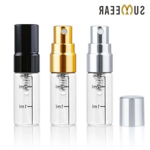 100 pièces/lot 2 ml échelle rechargeable Mini parfum vaporisateur bouteille en aluminium atomiseur Portable voyage cosmétique conteneur bouteilles Xvnhb