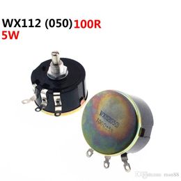 100R 101 5W WX112 WX050 Potentiómetro de alambre de un solo giro