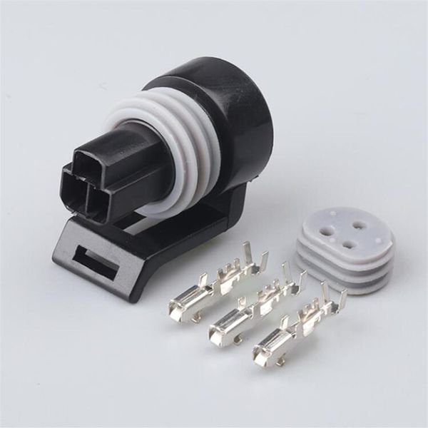 100set Conector automotriz a prueba de agua de 3 pines Conector automotriz con bloque de terminales DJ7034Y-1 5-21 3P290c