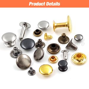 100sets 5 mm-15 mm metalen ronde klinknagel Single Cap Rivets Studs voor DIY lederen ambachtelijke tas riem kleding Hoedschoenen accessoires