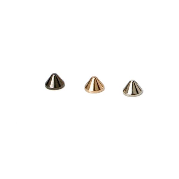 100sets 9*6 mm CONE CONE Punk Punk Spike Leather Craft Rivets Bullet Spikes Rivets para zapatos de cuello